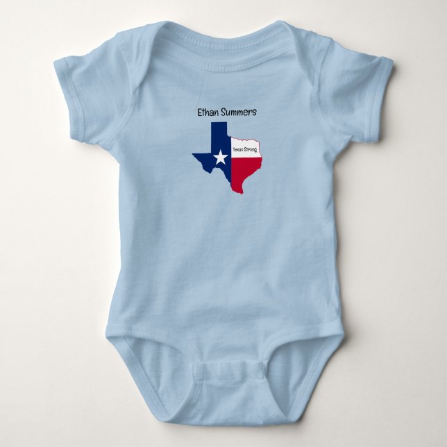 Body Para Bebê Body Texas bebê monogramado (Frente)
