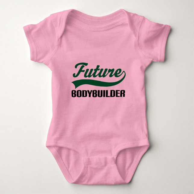 Body Para Bebê Bodybuilder (futuro) (Frente)