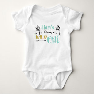 Body Para Bebê Bodydress Personalizado Wild One Baby Jersey
