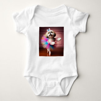 Body Para Bebê Bodysim, uma bela dança de baile de cachorro
