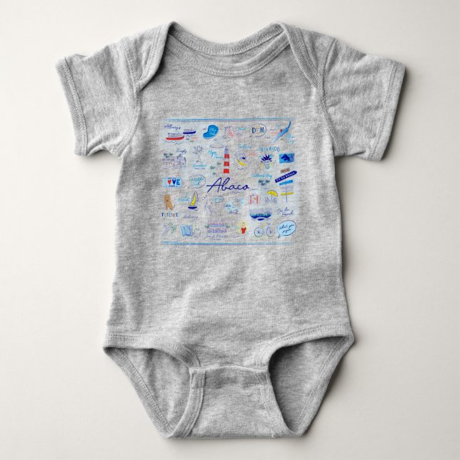 Body Para Bebê Bodysuit 0-24 m "The ABC's of Hope Town" (Frente)