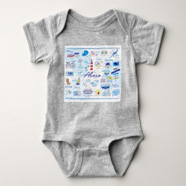 Body Para Bebê Bodysuit 0-24 m "The ABC's of Hope Town" (Frente)