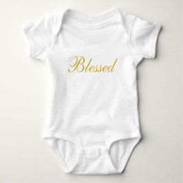 Body Para Bebê Bodysuit abençoado do jérsei do bebê