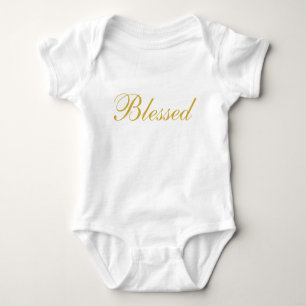 Body Para Bebê Bodysuit abençoado do jérsei do bebê