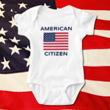 Bodysuit Bebê Cidadão Americano Bandeira EUA Ousad