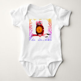 Body Para Bebê Bodysuit Bebê Passarinho Coruja Fofa
