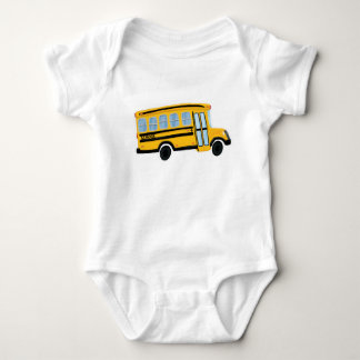 Body Para Bebê Bodysuit bonito do bebê do auto escolar