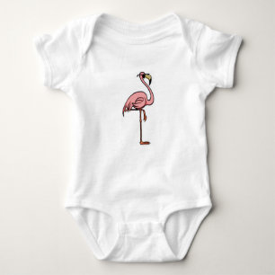 Body Para Bebê bodysuit bonito do bebê do flamingo