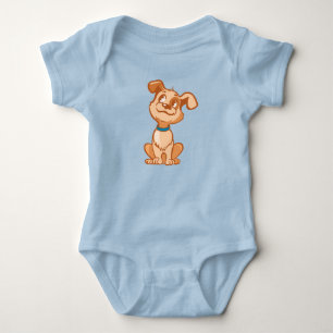 Body Para Bebê Bodysuit bonito do jérsei do bebê do cachorrinho