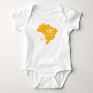 Body Para Bebê Bodysuit BRASIL do jérsei do bebê