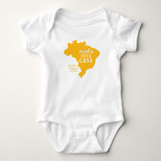 Body Para Bebê Bodysuit BRASIL do jérsei do bebê