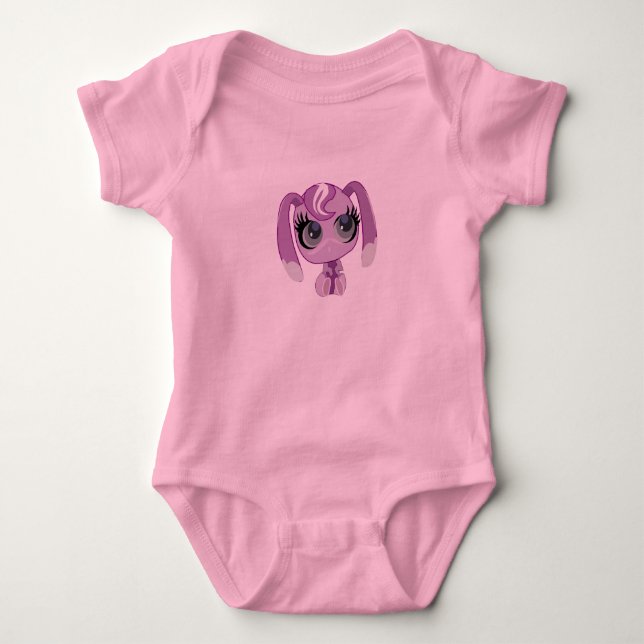 Body Para Bebê Bodysuit Bunny Baby (Frente)