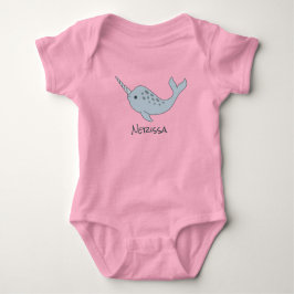 Body Para Bebê Bodysuit conhecido do bebê de Tusked Narwhal