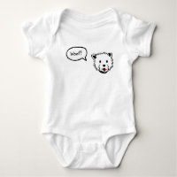 Bodysuit da Capa do Short do Woof de Westie