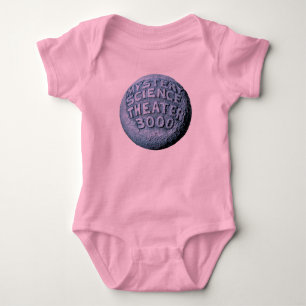 Body Para Bebê Bodysuit da lua de MST3K (rosa)