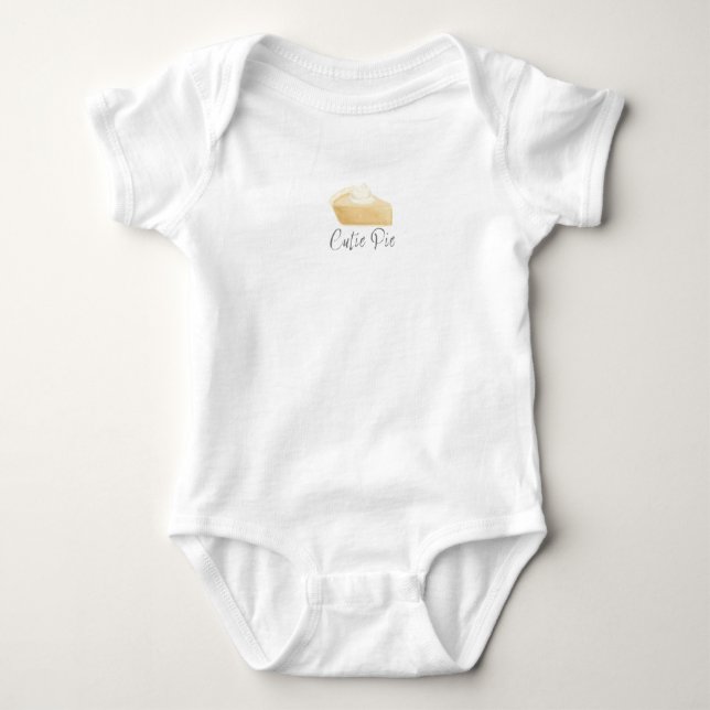 Body Para Bebê Bodysuit de Ação de Graças Cutie Pie Outono Bebê (Frente)