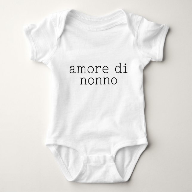 Body Para Bebê bodysuit de amore di nonno (Frente)