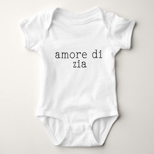 Body Para Bebê bodysuit de amore di zia (Frente)