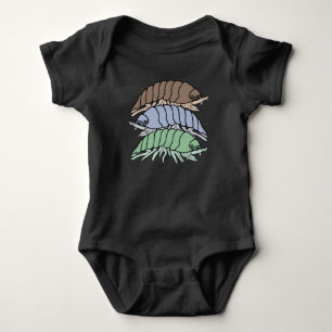 Body Para Bebê Bodysuit de Bebê - 3 Bicho-de-conta (vívido)
