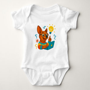 Body Para Bebê Bodysuit de Bebê Cachorro de Desenho Animado com L