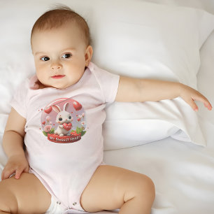 Body Para Bebê Bodysuit de bebê Coelho valentão fofo