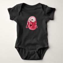 Bodysuit de Bebê com Design de Emoji