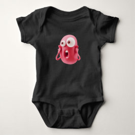 Body Para Bebê Bodysuit de Bebê com Design de Emoji