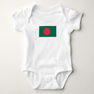 Body Para Bebê Bodysuit de Bebê da Bandeira Patriótica de Banglad