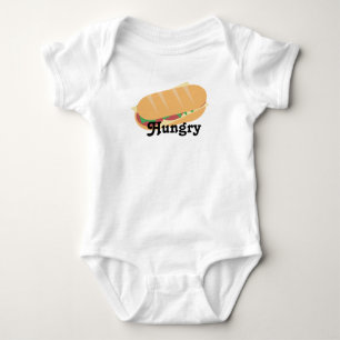 Body Para Bebê Bodysuit de Bebê Faminto por Sub Sanduíche