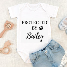 Body Para Bebê Bodysuit de Bebê Protegido Personalizado por Cacho