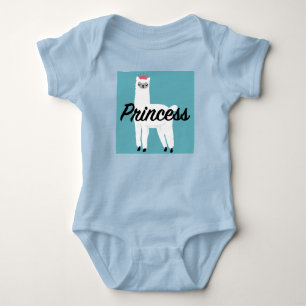 Body Para Bebê Bodysuit de Jersey Infantil - Design Princesa Lham
