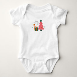 Body Para Bebê Bodysuit de Jersey para Bebê Feliz Ano Novo
