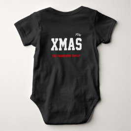 Body Para Bebê Bodysuit de Jersey personalizado de Natal para Beb