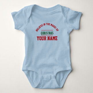 Body Para Bebê Bodysuit de Jersey personalizado de Natal para Beb