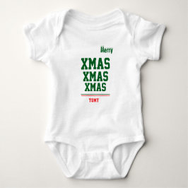 Body Para Bebê Bodysuit de Jersey personalizado de Natal para Beb