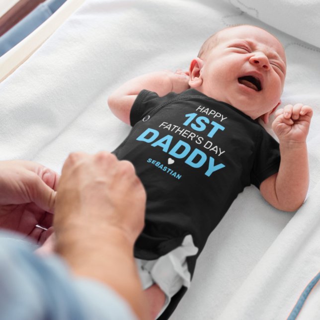 Body Para Bebê Bodysuit de primeiro Dia dos Pais fofo (Criador carregado)