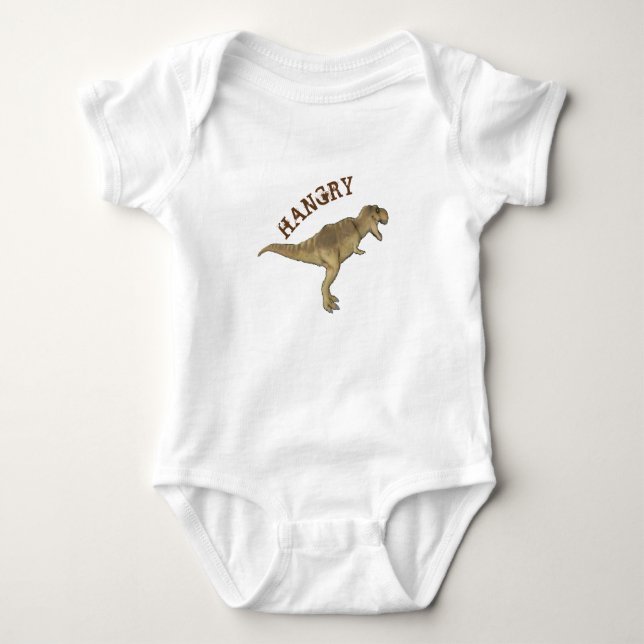 Body Para Bebê Bodysuit de T-Rex (Frente)