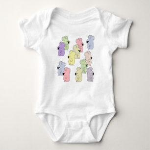 Body Para Bebê Bodysuit de uma peça só do bebê peluches da