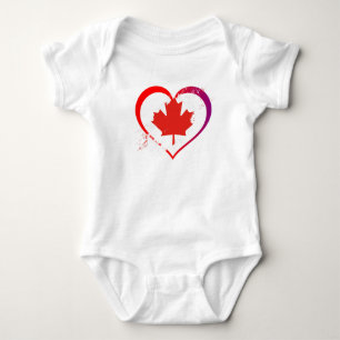Body Para Bebê Bodysuit Dia do Canadá