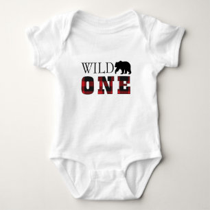 Body Para Bebê Bodysuit do aniversário da xadrez do búfalo