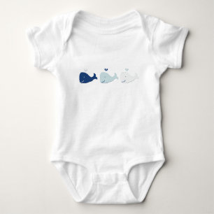 Body Para Bebê Bodysuit do bebê da baleia