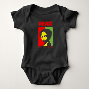 Body Para Bebê Bodysuit do bebê da criança de IRIE KIDZ® "Rasta"