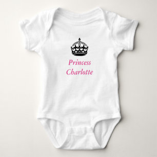 Body Para Bebê Bodysuit do bebê da princesa Charlotte