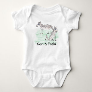 Body Para Bebê Bodysuit do bebê de Geri & de Freki