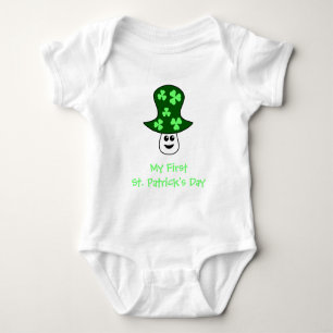Body Para Bebê Bodysuit do bebê do cogumelo de St Patrick