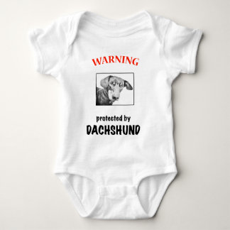 Body Para Bebê Bodysuit do bebê do Dachshund