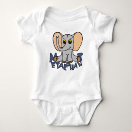 Body Para Bebê Bodysuit do bebê do elefante de Metalphant
