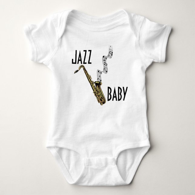 Body Para Bebê Bodysuit do bebê do jazz! (Frente)