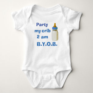 Body Para Bebê Bodysuit do bebê - Party minha ucha 2 am - BYOB