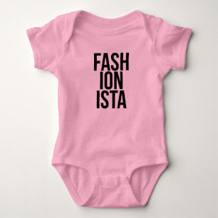Body Para Bebê Bodysuit do Fashionista do bebê